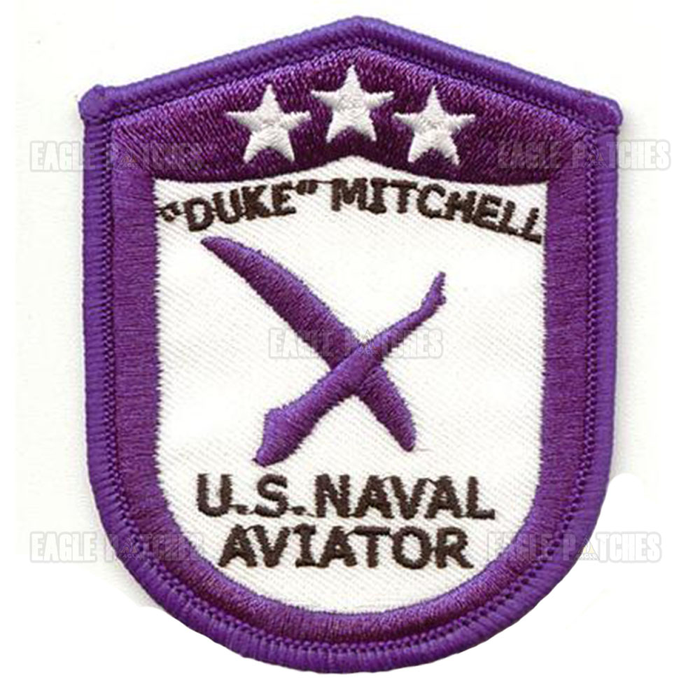 Patch Bordado Top Gun Duke Mitchell Usnaval Aviator